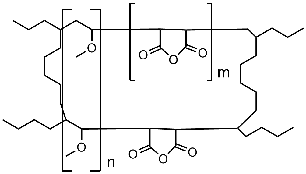 聚(甲基乙烯基醚-alt-马来酸酐),1,9-壬二烯交联