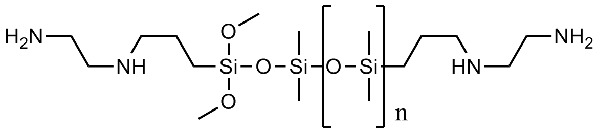聚[二甲基硅氧烷二[(3-((2-氨基乙基)氨基)丙基)二甲氧基甲硅烷基]醚