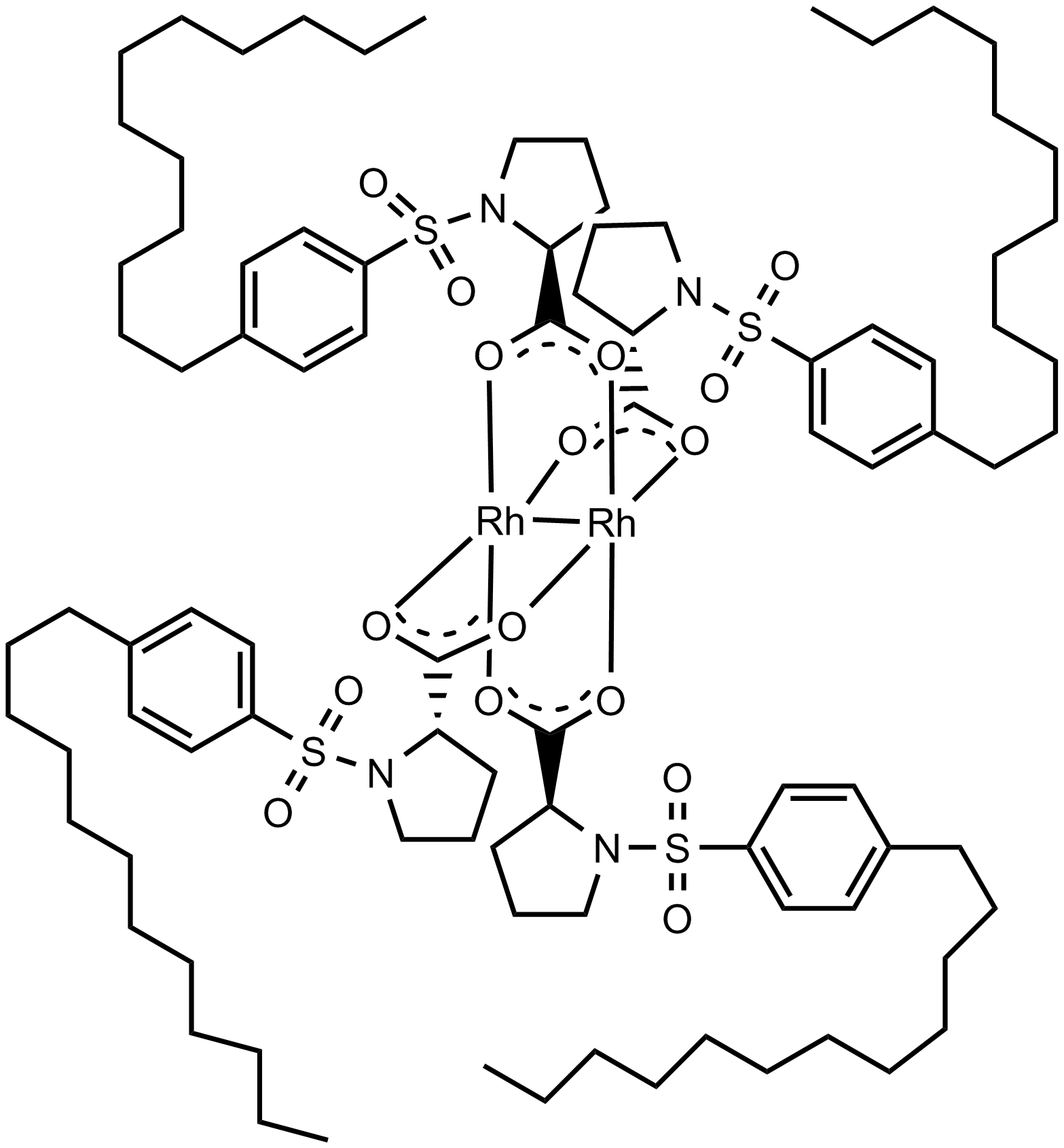 四[1-[[4-烷基(C11-C13)苯基]磺酰基]-(2S)-吡咯烷羧酸]二铑(II)