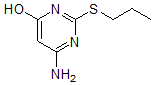 6-氨基-4-羟基-3-丙巯基嘧啶