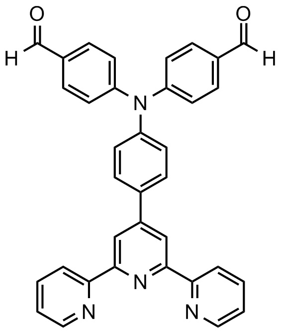 4'-(4-（N,N-二（4-甲酰苯基）氨基苯基)-2,2':6',2"-三联吡啶