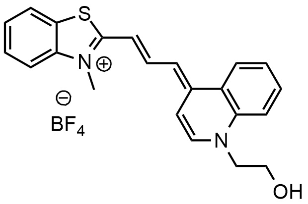 1-羟乙基-4-[(E,3E)-3-(3-甲基-1,3-苯并噻唑-2-亚基)丙-1-烯基]喹啉-1-鎓四氟硼酸盐