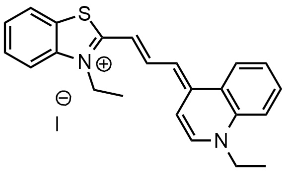 1-乙基-4-[(E,3E)-3-(3-乙基-1,3-苯并噻唑-2-亚基)丙-1-烯基]喹啉-1-鎓碘化物