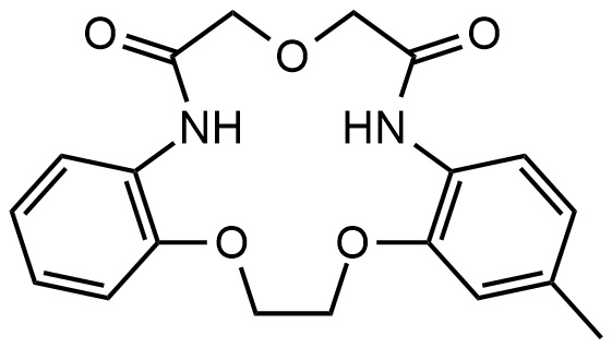 2-甲基-17,18-二氢-5H,11H-8,16,19-氧杂-5,11-氮杂-二苯并[a,g]环十五烯-6,10-二酮