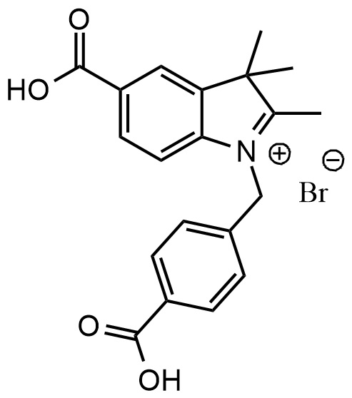 5-羧基-1-(4-羧基苄基l)-2,3,3-三甲基-3H-吲哚-1-鎓溴化物