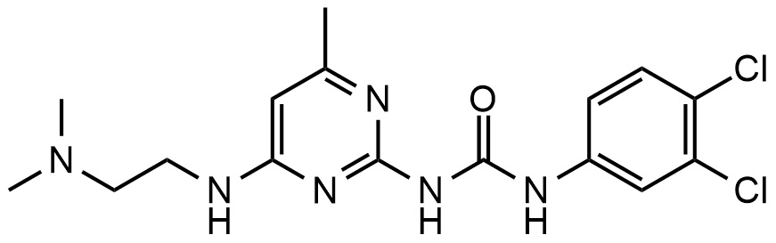 1-(3,4-二氯苯基)-3-(4-((2-(二甲氨基)乙基)氨基)-6-甲基嘧啶-2-基)尿素