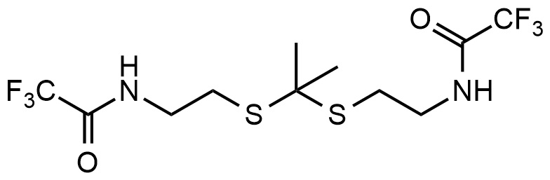 N,N'-（2,2'-(丙烷-2,2-二基双(硫二基))双(乙烷-2,1-二基))双(2,2,2-三氟乙酰胺)