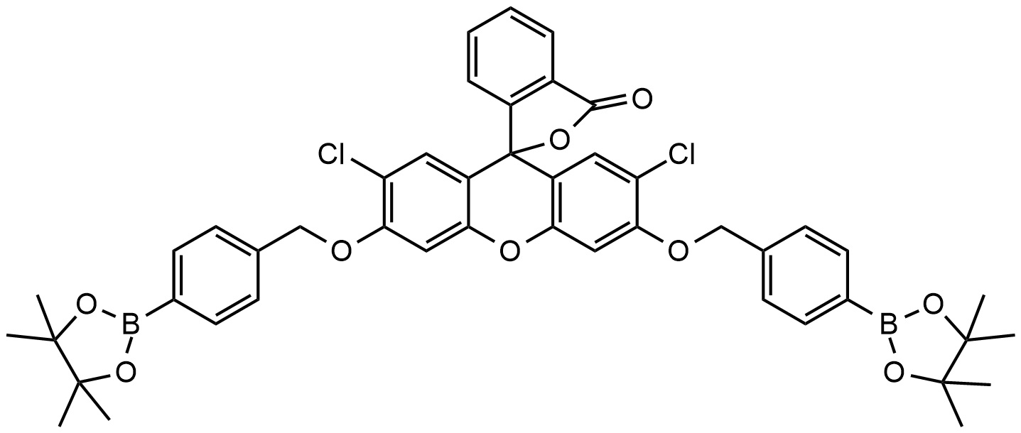 4,5-二氯荧光素(双(4-(4,4,5,5-四甲基l-1,3,2-二氧代硼环戊-2-基)苄))醚