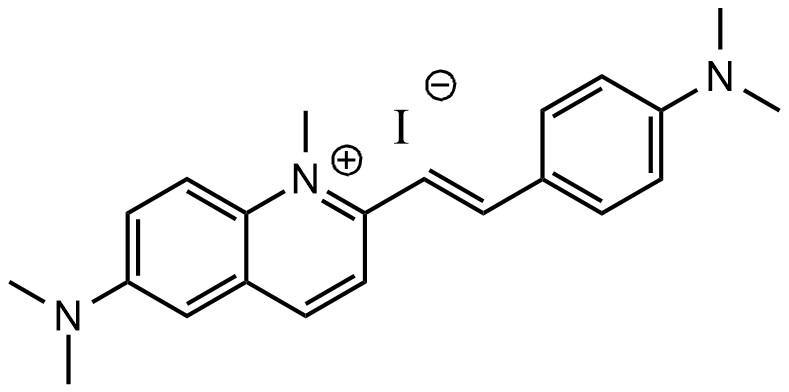 6-(N,N-二甲氨基)-2-(4-二甲氨基苯乙烯基)-1-二甲基喹啉鎓碘化物