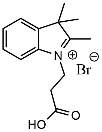 1-(2-羧乙基)-2,3,3-三甲基-3H-吲哚-1-鎓溴化物