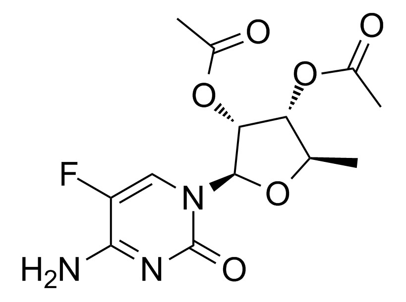 2`,3`-二-O-乙酰基-5`-脱氧-5-氟-D-胞啶
