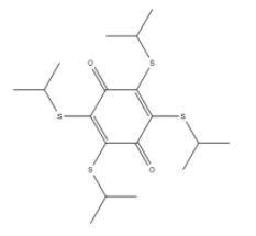 2,5-Cyclohexadiene-1,4-dione, 2,3,5,6-tetrakis[(1-methylethyl)thio]-
